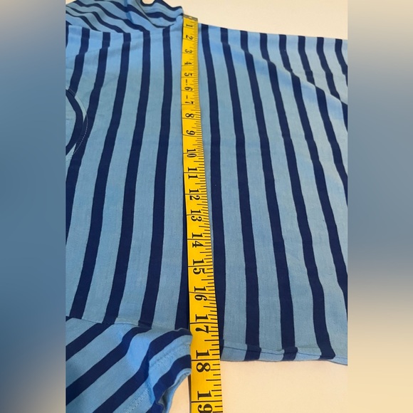 J Crew Midi T Shirt Dress In Dip Dyed Stripe - Picture 5 of 8